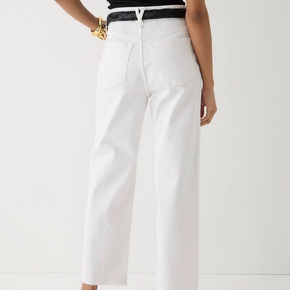 J crew slim wide leg jeans white wash - Picture 3 of 5